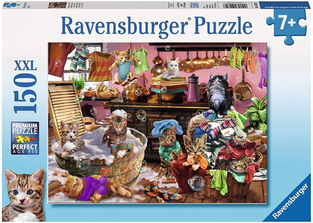 Пъзел Ravensburger от 150 XXL части - Котки в кухнята