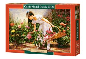 Пъзел Castorland от 1000 части - В градината с рози
