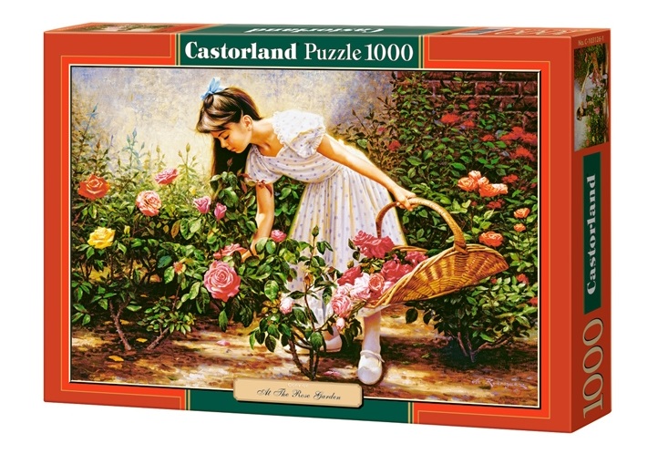 Пъзел Castorland от 1000 части - В градината с рози