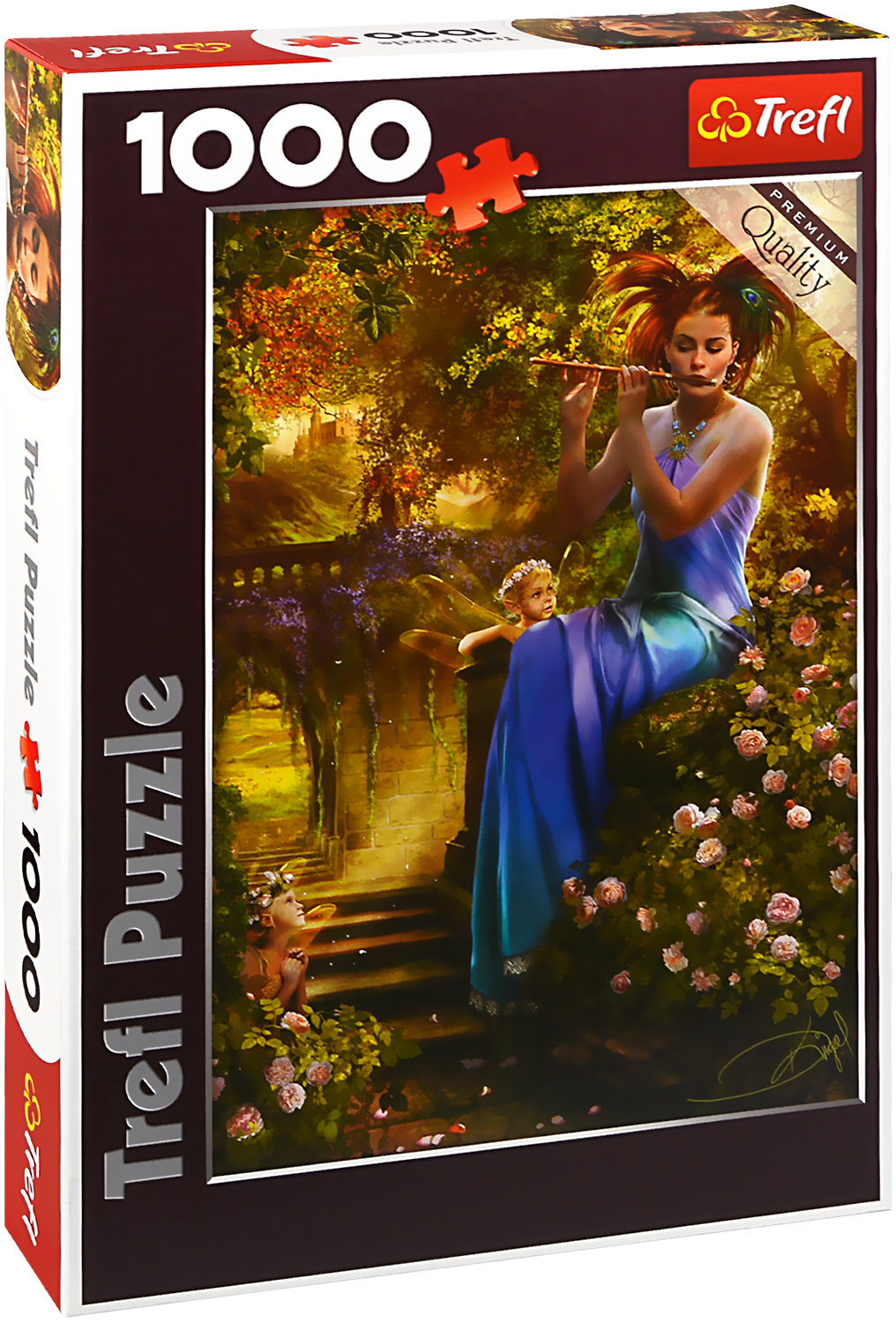 Пъзел Trefl от 1000 части - Момиче с флейта, Драженка Кимпел