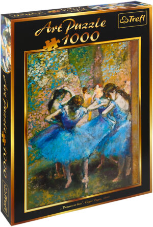 Пъзел Trefl от 1000 части - Art, Танцьорки в синьо, Едгар Дега