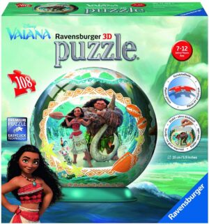 3D Пъзел Ravensburger от 108 части - Смелата Ваяна