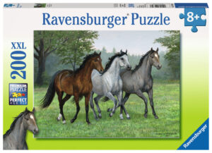 Пъзел Ravensburger от 200 XXL части - Диви коне