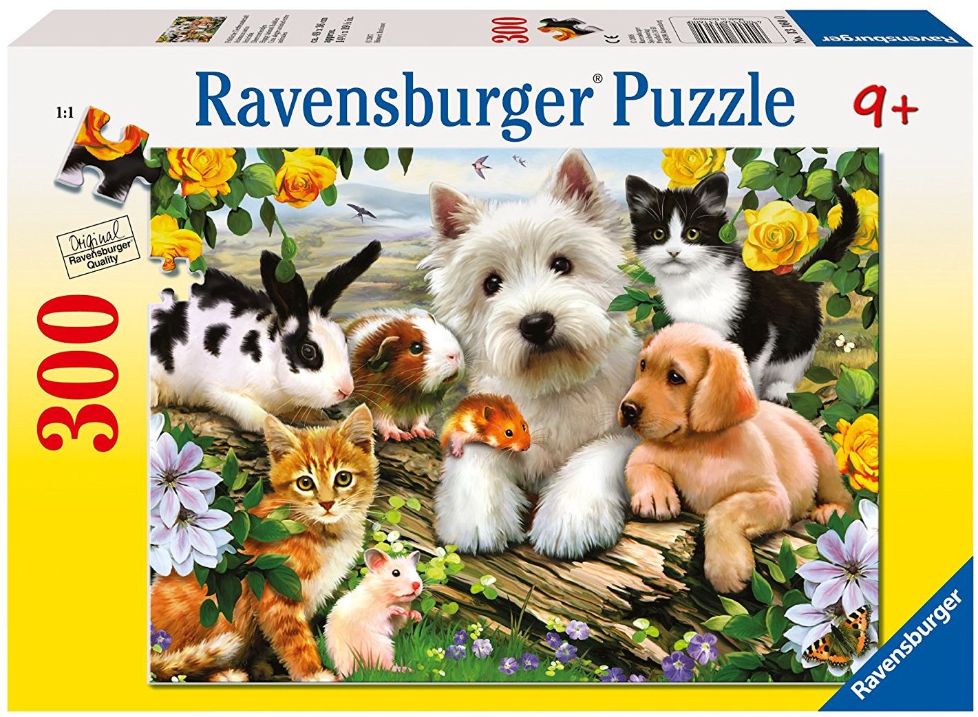 Пъзел Ravensburger от 300 части - Щастливи животни