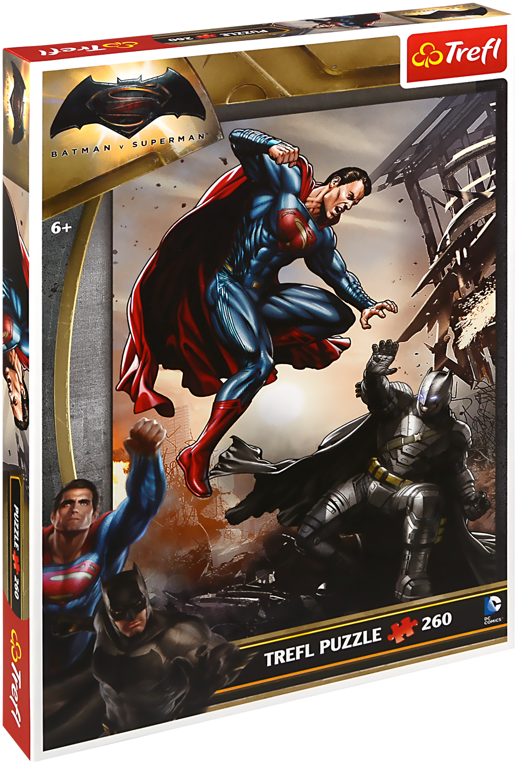 Пъзел Trefl от 260 части - Батман срещу Супермен