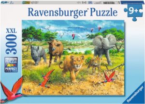 Пъзел Ravensburger от 300 XXL части - Животните на Африка