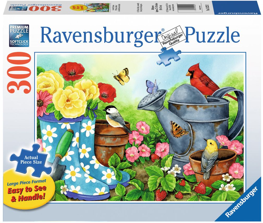 Пъзел Ravensburger от 300 XXL части - Градински традиции