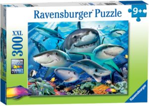 Пъзел Ravensburger от 300 XXL части - Усмихнати акули
