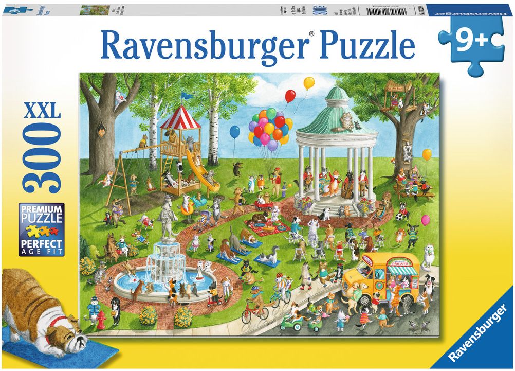 Пъзел Ravensburger от 300 XXL части - Парк за домашни любимци