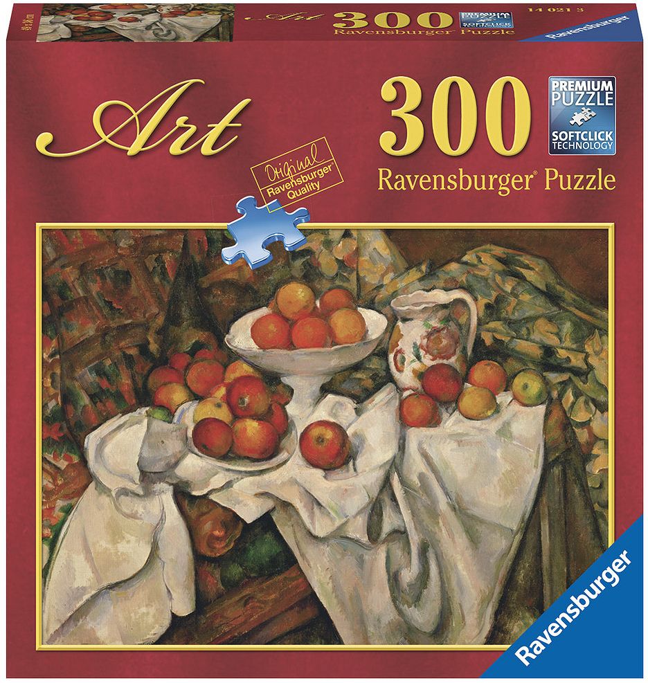 Пъзел Ravensburger от 300 части - Натюрморт с портокали и ябълки, Пол Сезан