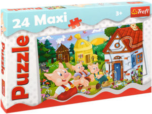 Пъзел Trefl от 24 макси части - Трите прасенца