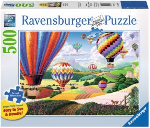 Пъзел Ravensburger от 500 XXL части - Цветни балони, Джозеф Бърджис