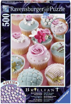 Блестящ пъзел Ravensburger от 500 части - Сладкиши