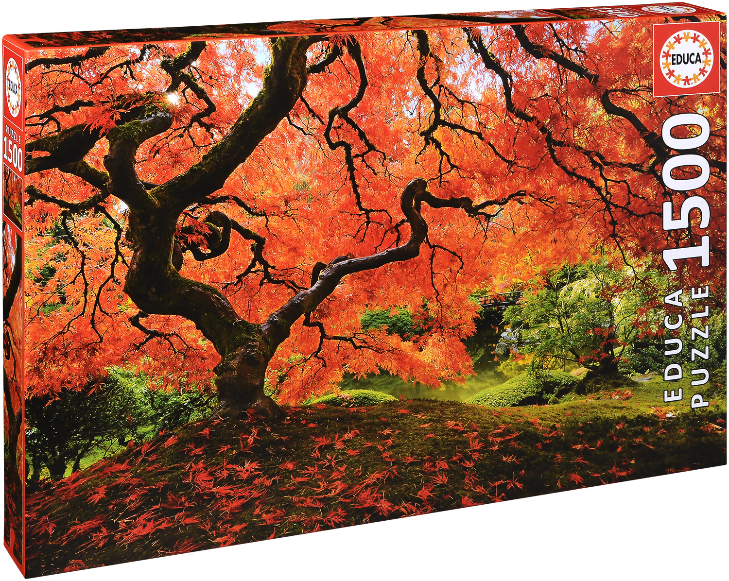 Пъзел Educa от 1500 части - Японска градина