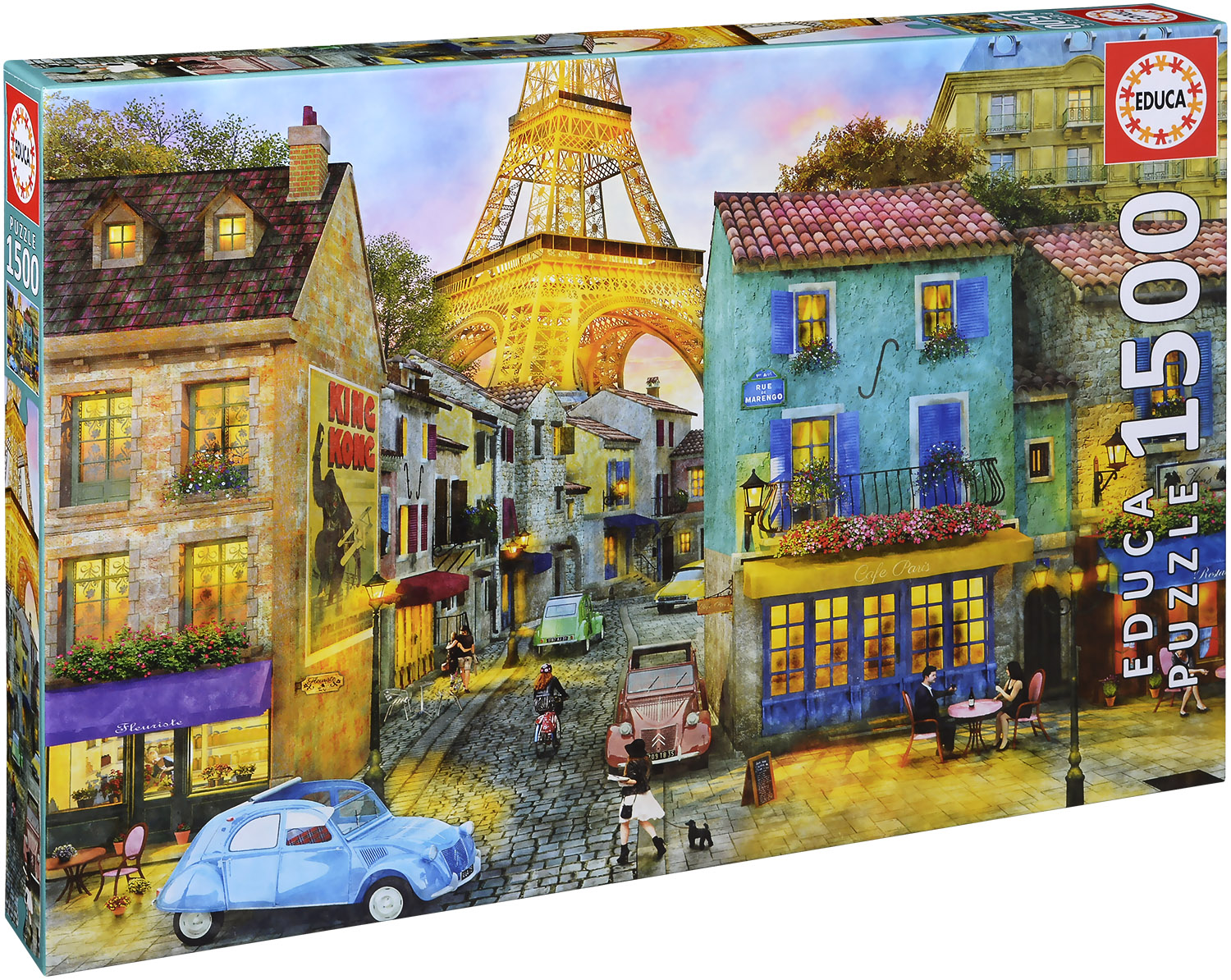 Пъзел Educa от 1500 части - Улиците на Париж