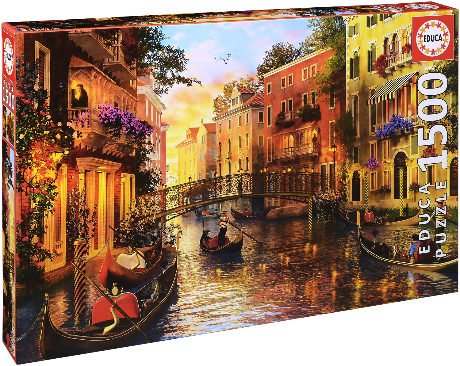 Пъзел Educa от 1500 части - Залез във Венеция