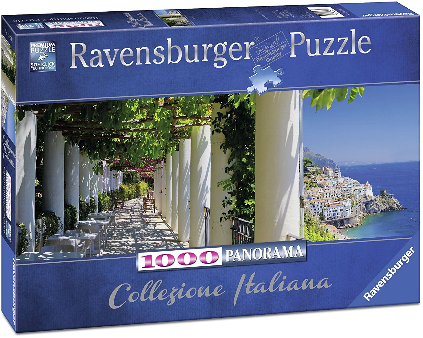 Панорамен пъзел Ravensburger от 1000 части - Амалфи, Италия