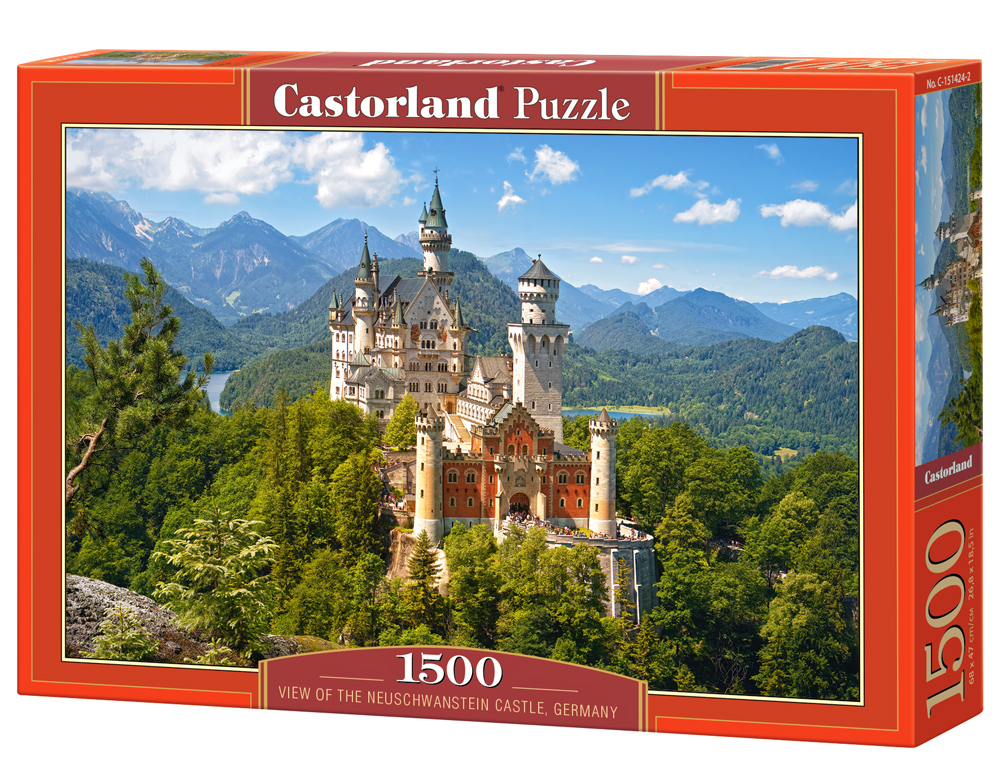 Пъзел Castorland от 1500 части - View of the Neuschwanstein Castle, Germany