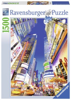 Пъзел Ravensburger от 1500 части - Таймс Скуеър по залез
