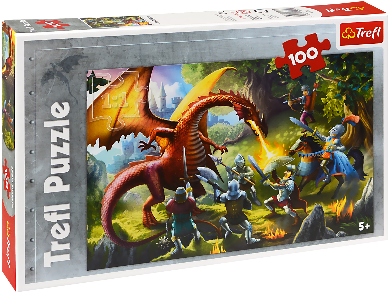 Пъзел Trefl от 100 части - Среща с дракона