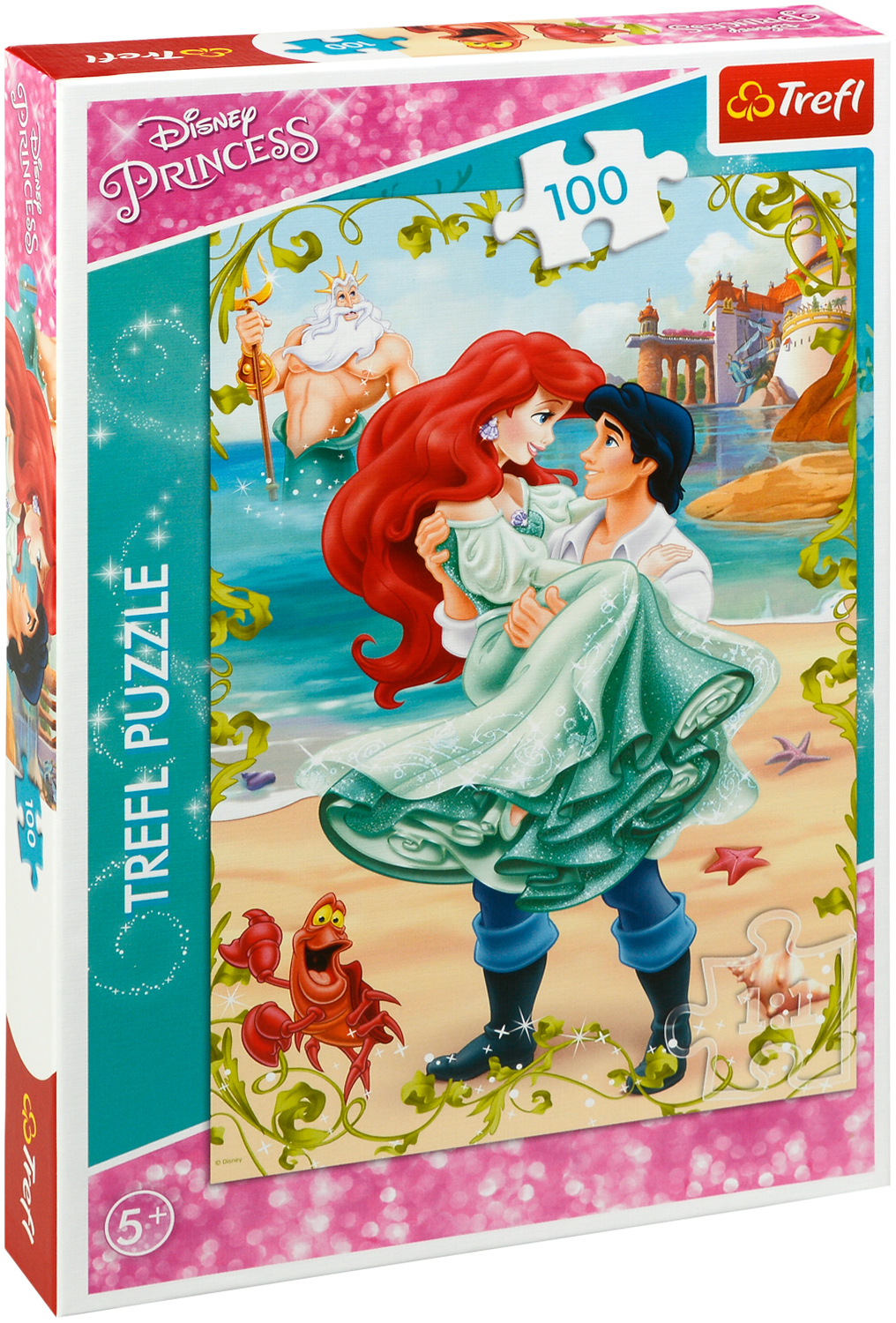 Пъзел Trefl от 100 части - Ариел - Среща на плажа