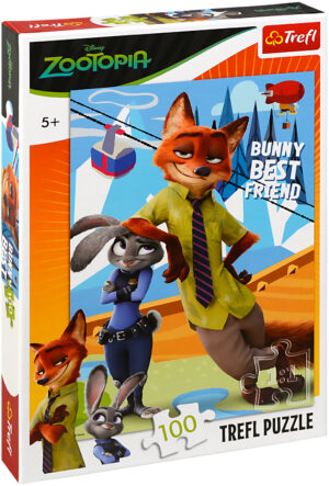 Пъзел Trefl от 100 части - Зоотрополис
