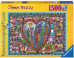 Пъзел Ravensburger от 1500 части - Любов в центъра на града, Джеймс Рицци