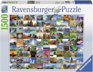 Пъзел Ravensburger от 1500 части - 99 красиви места по света