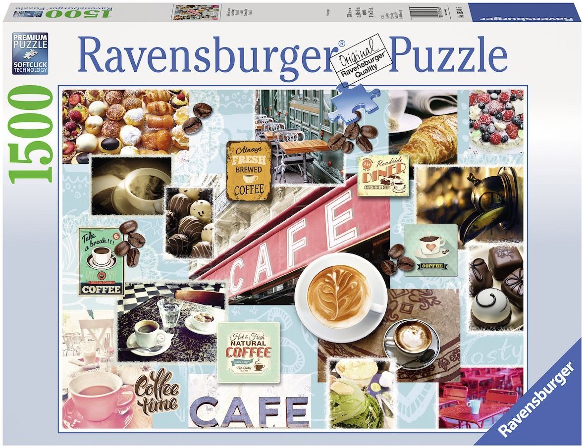 Пъзел Ravensburger от 1500 части - Кафе и торта