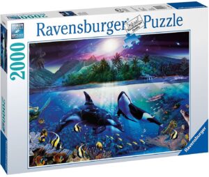 Пъзел Ravensburger от 2000 части - Косатки