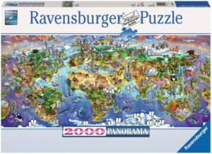 Панорамен пъзел Ravensburger от 2000 части - Чудесата на света, Мария Рабински