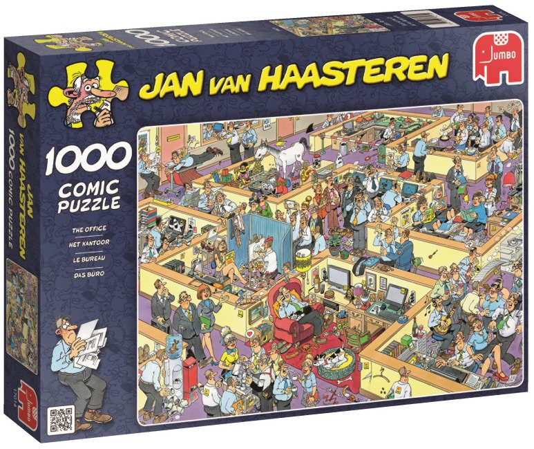 Пъзел Jumbo от 1000 части - Офис, Ян ван Хаастерен
