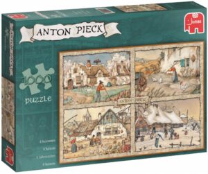 Пъзел Jumbo от 1000 части - Четири сезона, Антон Пийк