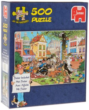 Пъзел Jumbo от 500 части - Хвани котката, Ян ван Хаастерен