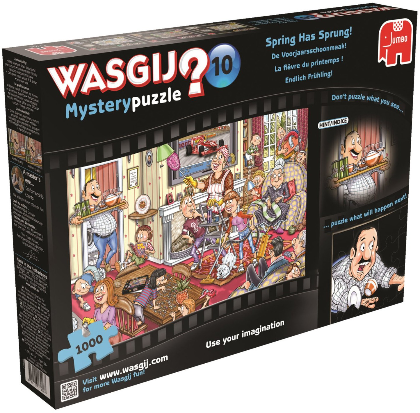 Пъзел-загадка Jumbo от 1000 части - Пролетно почистване