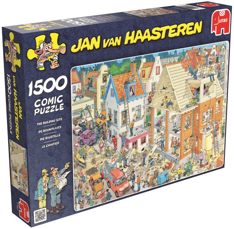 Пъзел Jumbo от 1500 части - Строителна площадка, Ян ван Хаастерен