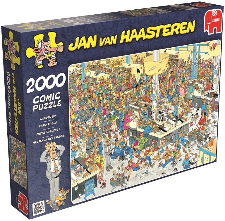 Пъзел Jumbo от 2000 части - Опашката!, Ян ван Хаастерен