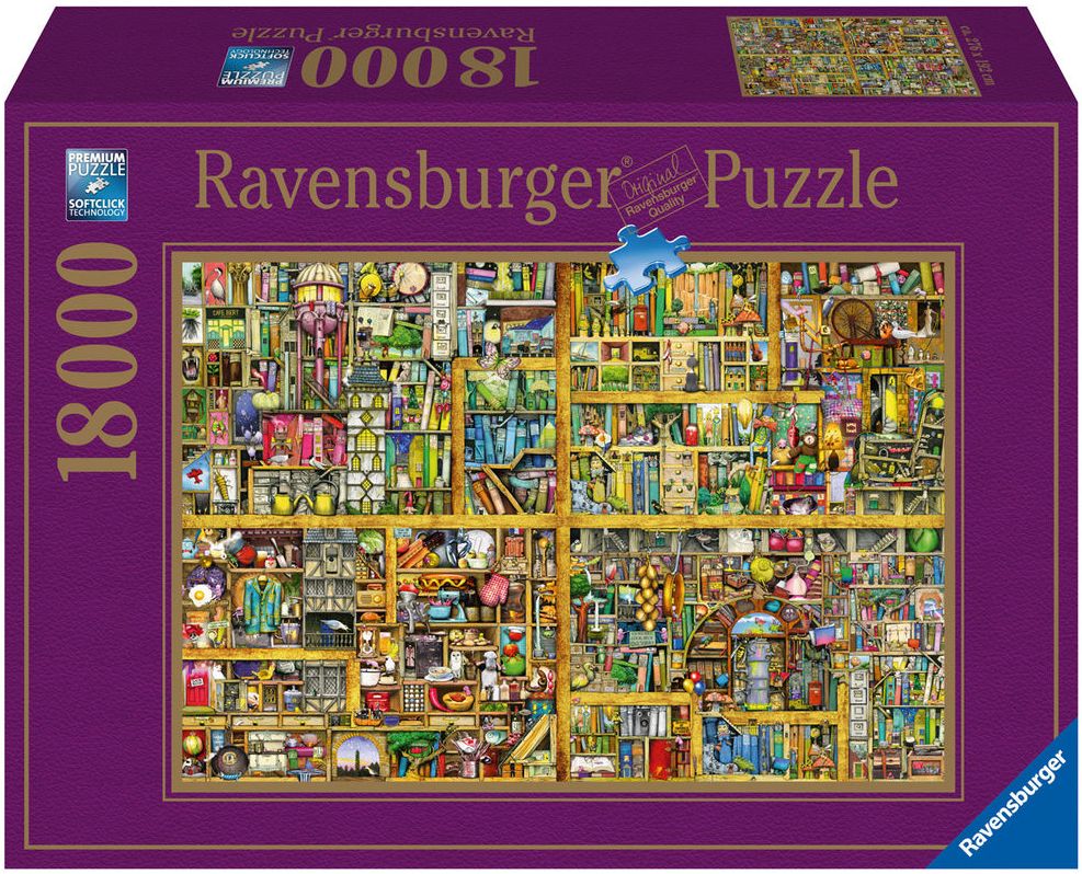 Пъзел Ravensburger от 18 000 части - Вълшебен рафт, Колин Томпсън