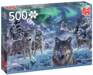 Пъзел Jumbo от 500 части - Зимни вълци