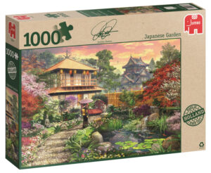 Пъзел Jumbo от 1000 части - Японска градина, Доминик Дейвисън