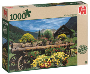 Пъзел Jumbo от 1000 части - Алпийски цветя
