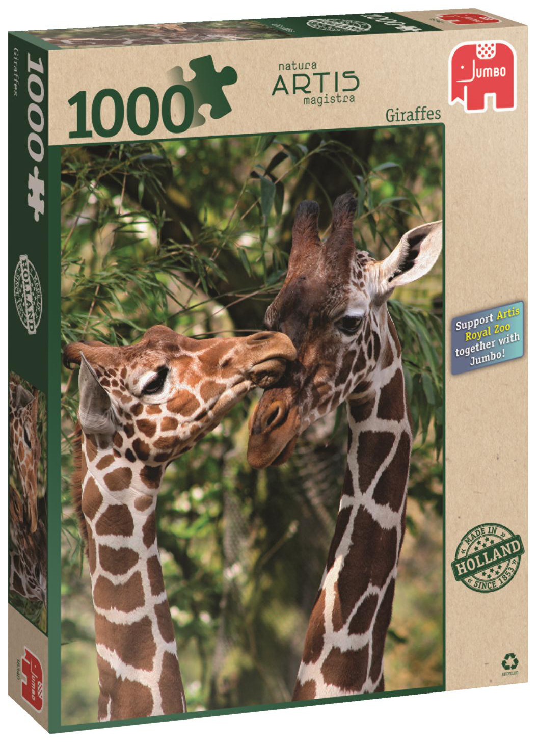 Пъзел Jumbo от 1000 части - Жирафи