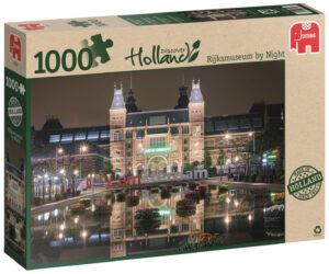 Пъзел Jumbo от 1000 части - Рейксмюзиъм през нощта