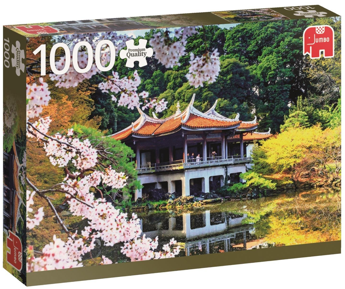 Пъзел Jumbo от 1000 части - Вишни в Япония