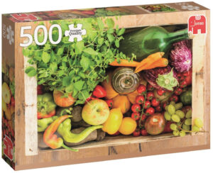 Пъзел Jumbo от 500 части - Кутия с плодове и зеленчуци