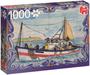Пъзел Jumbo от 1000 части - Португалски плочки от Ферагудо