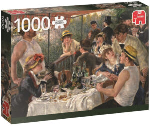 Пъзел Jumbo от 1000 части - Обяд след разходка с лодка, Пиер-Огюст Реноар