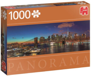 Панорамен пъзел Jumbo от 1000 части - Хъдсън бридж, Ню Йорк