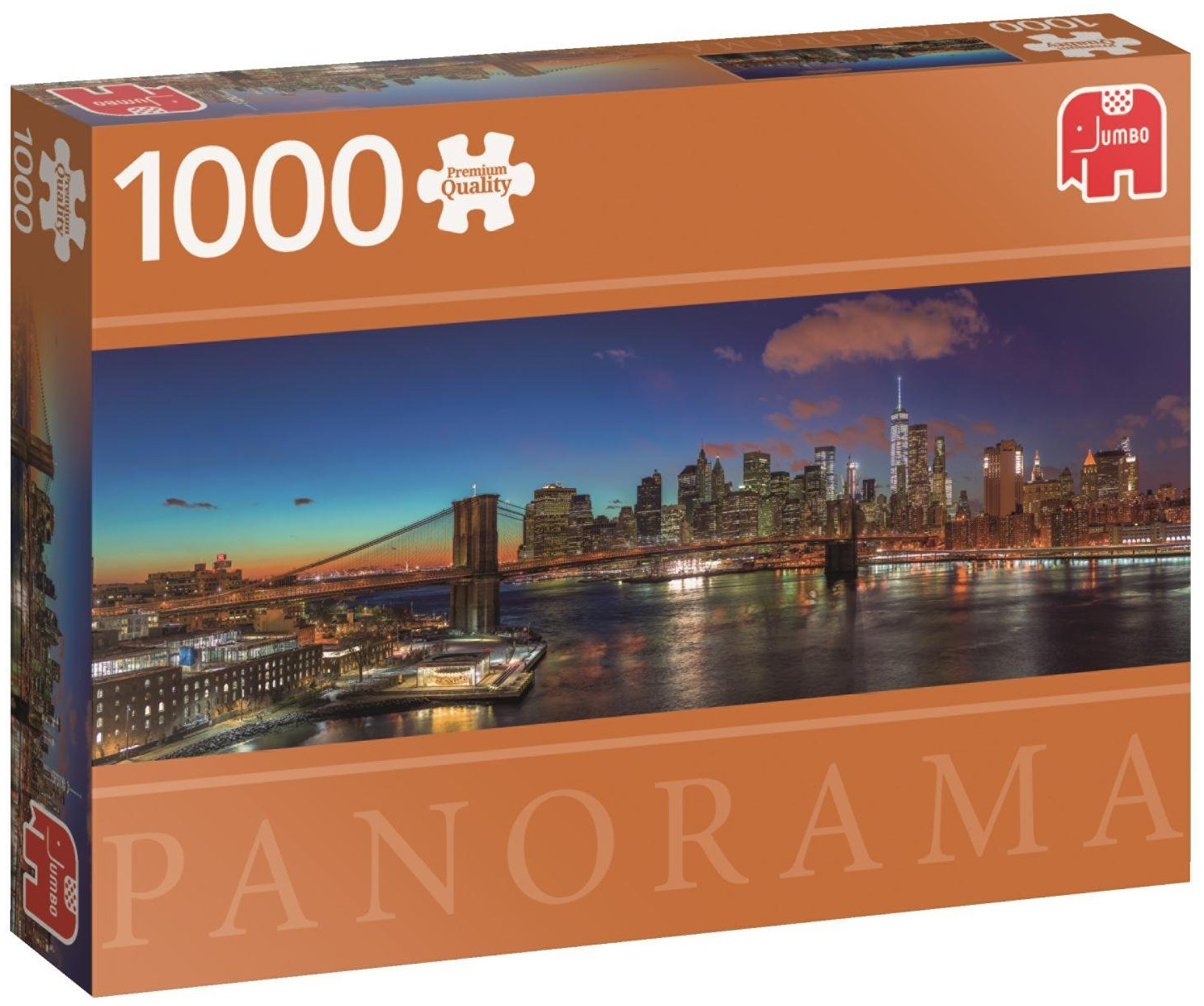 Панорамен пъзел Jumbo от 1000 части - Хъдсън бридж, Ню Йорк