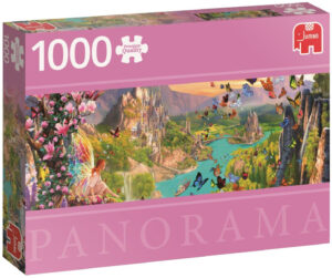 Панорамен пъзел Jumbo от 1000 части - Страната на феите